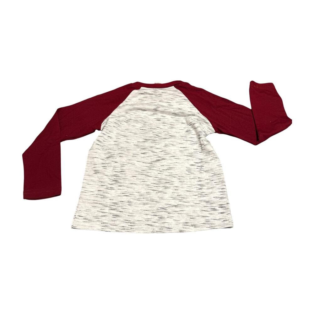 Kids Stand Out Raglan Shirt Red Sleeve 4-5Y - Picture 3 of 8